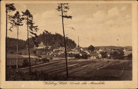 PC Waldburg in Württemberg, total view, field
