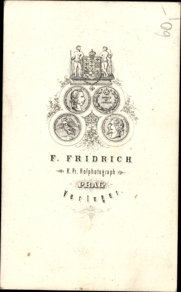 CdV Teplice Teplitz Reg. Aussig, distant view from the Rosenburg towards Mariaschein, Bohosudov
