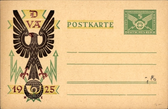 Ganzsachen Ak München Bayern, VDA Verkehrsausstellung 1925, Nr. 28437
