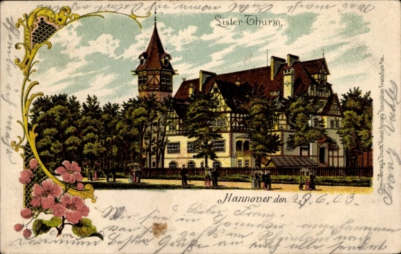 Chromo-Litho List Hannover in Lower Saxony, Lister Tower