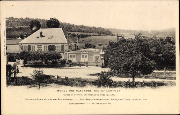 Postcard Vaux de Cernay Yvelines, Hotel des Cascades