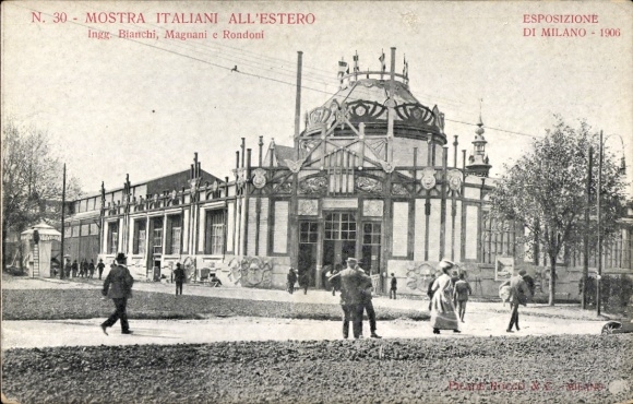PC Milano Milan Lombardia, Esposizione 1906, Magnani e Rondoni