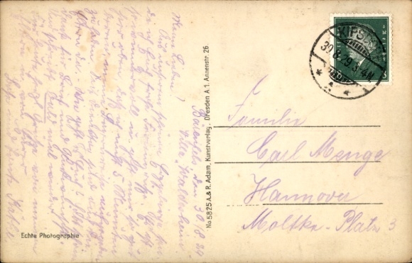 Postcard Kipsdorf Altenberg in the Ore Mountains, view of Bärenfels
