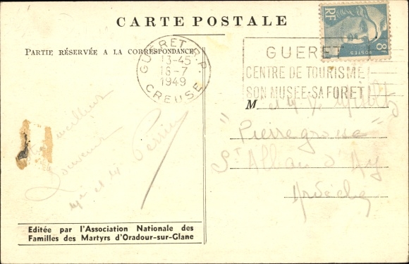 PC Oradour sur Glane Haute Vienne, ruins, war destruction WWII