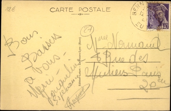 Postcard La Neuve Lyre Eure, General view
