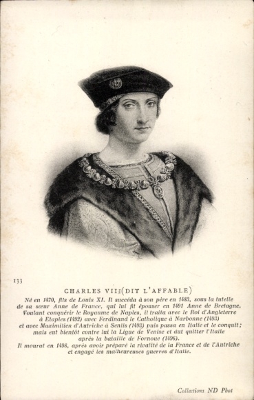 PC Charles VIII, King of France, portrait