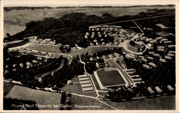 Postcard Dallgow Döberitz in Havelland, aerial photograph