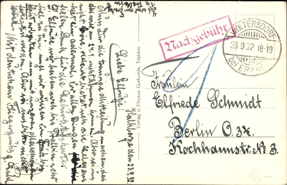 Ak Trebbin im Kreis Teltow Fläming, Segelflieger Lager, Segelflugzeug