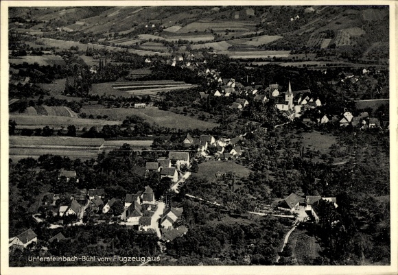 Postcard Bühl Untersteinbach Pfedelbach in Württemberg, aerial photograph