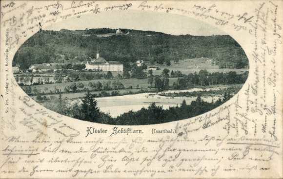 Ak Schäftlarn Opper-Beieren, klooster