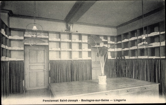 Ak Boulogne sur Seine Hauts de Seine, Pensionnat Saint Joseph, La Lingerie