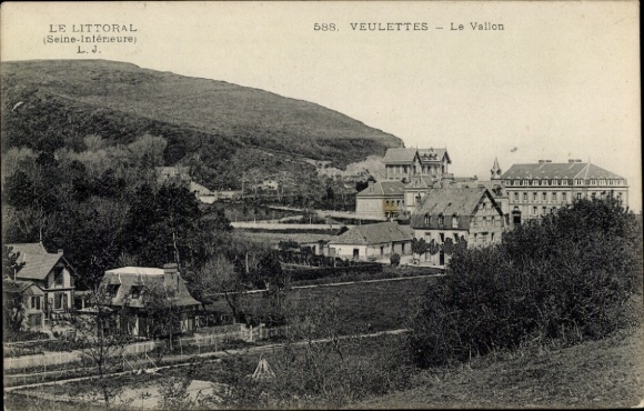 Postcard Veulettes sur Mer Seine Maritime, Vallon