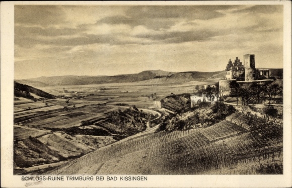 PC Trimberg Elfershausen in Lower Franconia, Trimburg Castle, ruins
