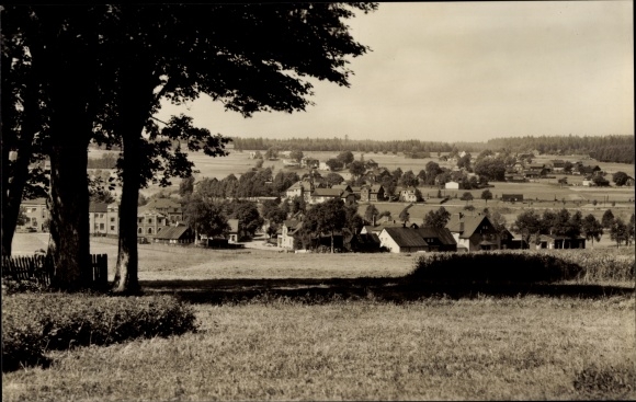 Postcard Hammerbrücke in Vogtland, total view