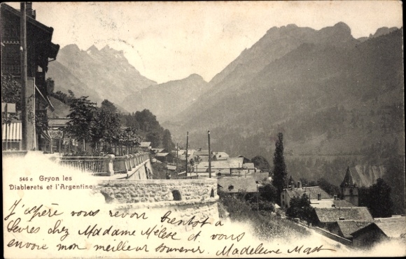 KP Gryon Kanton Vaud, Diablerets i Argentyna, widok częściowy