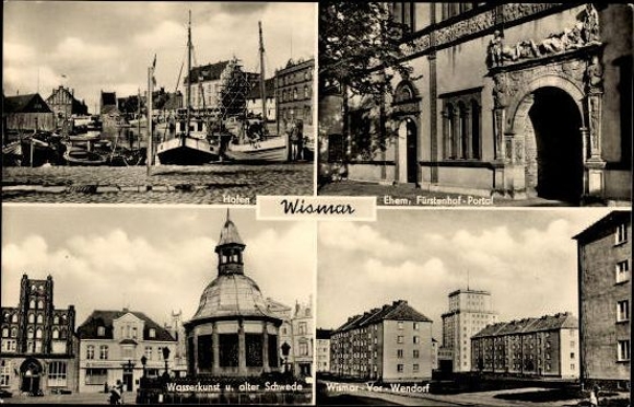 8 alte Ak Hansestadt Wismar, diverse Ansichten
