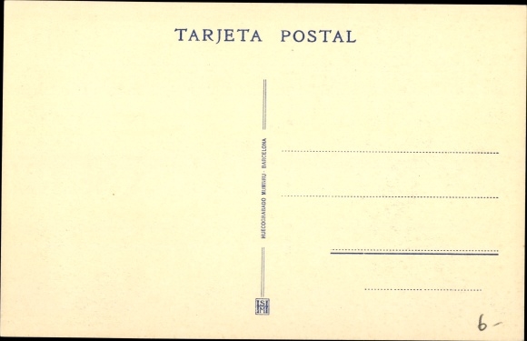 Postcard Badajoz Infantry Regiment No 10, Home of the Soldier