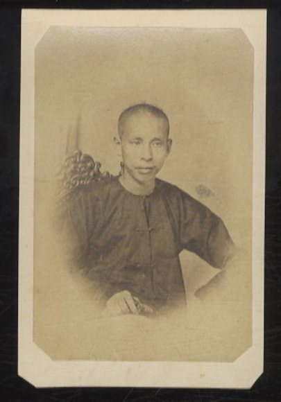 China - Original photograph - August Sachtler, around 1864 - Penang, young Chinese
