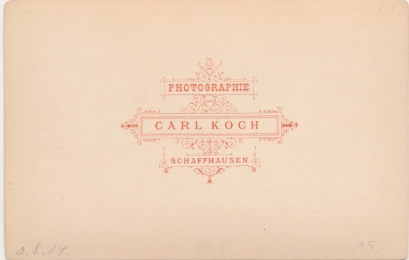 Cabinet Photo Schaffhausen am Rhein Switzerland, Rheinfall, Fot. Carl Koch