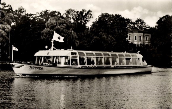 Postcard Berlin Zehlendorf Wannsee, Stern and Kreisschifffahrt Jupiter