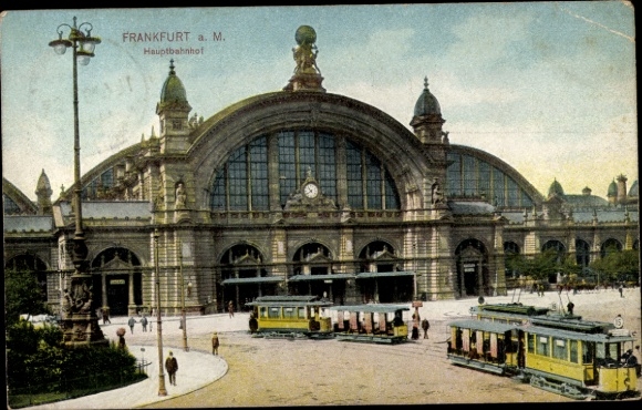 PC Frankfurt am Main, main station, trams