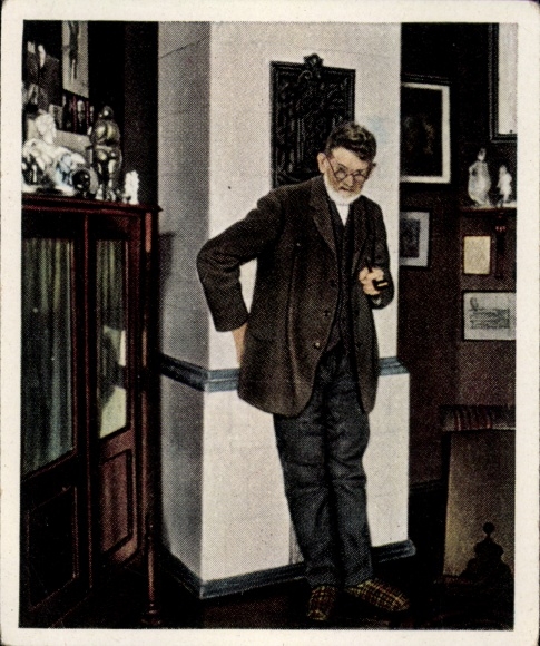 Obraz kolekcjonerski Okres powojenny nr 140, sierpień 1929, zmarł Heinrich Zille, Zille w swoim Milljöh