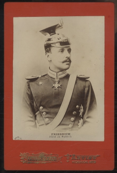 Cabinet Photo Prince Friedrich of Waldeck-Pyrmont