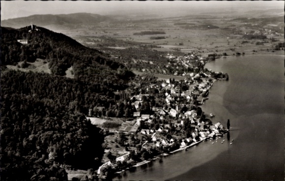 Ak Bodman Ludwigshafen am Bodensee, luchtfoto