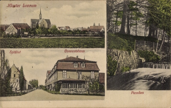 Ak Rehburg Loccum in Niedersachsen, Kloster Loccum, Spitzhut, Conventshaus, Paradies