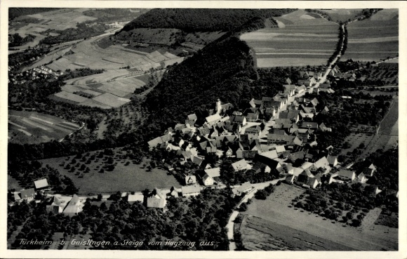 Ak Türkheim in Zwaben, luchtfoto