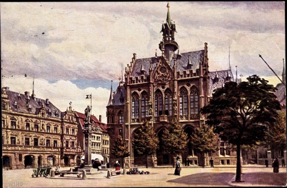 Artist PC Erfurt in Thuringia, town hall