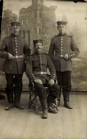 Foto Ak Truppenübungsplatz Gruppe Westpreußen, Deutsche Soldaten in Uniform, Landw. Inf. Regt. 41