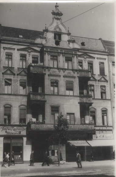Original photo Berlin Friedenau, Rheinstraße, around 1946, approx. 13 x 18 cm