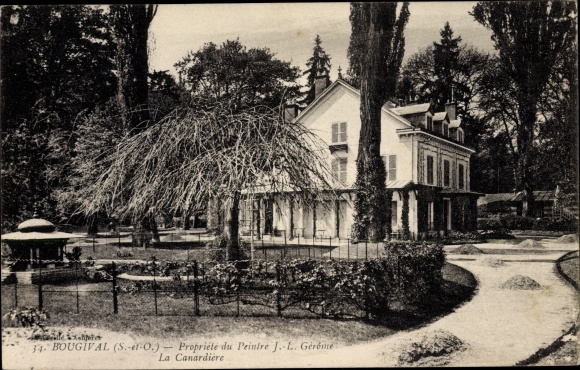 Ak Bougival Yvelines, La Canardière, Propriété du Peintre J.L. Gérôme
