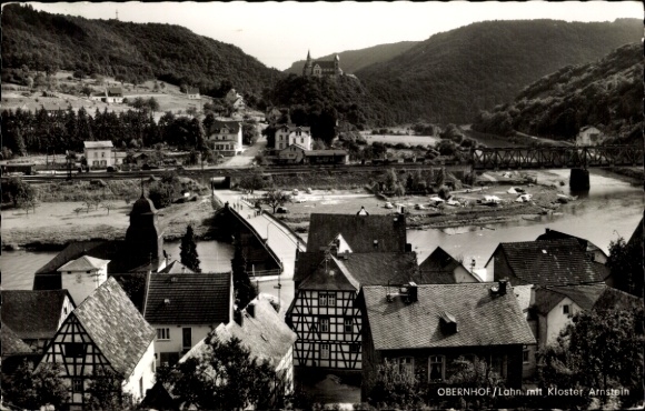 KP Obernhof an der Lahn, częściowy widok na klasztor Arnstein