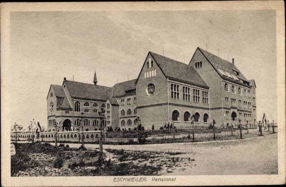 Postcard Eschweiler North Rhine Westphalia, boarding school