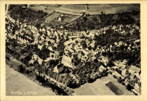 Ak Bieringen Schöntal in Württemberg, Luftaufnahme