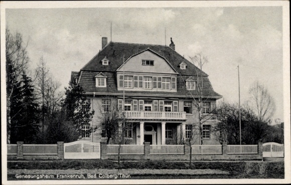 Postcard Bad Colberg Heldburg in Thuringia, Frankenruh convalescent home
