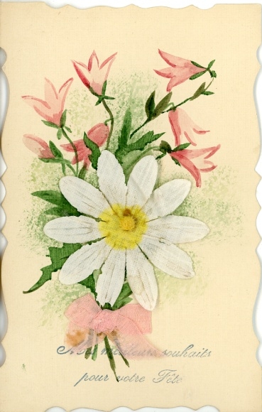 Material Ak Stoffschleife, Blumen, Kitsch