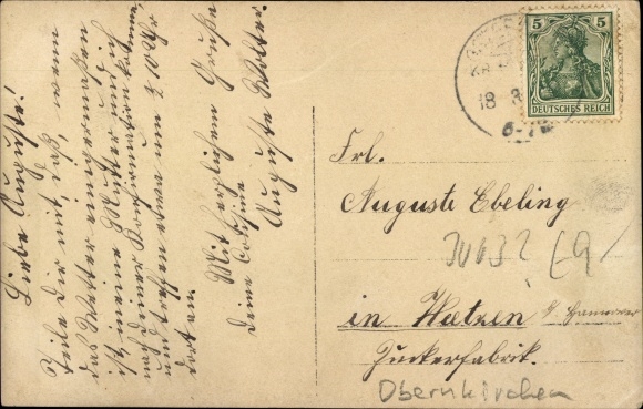 Photo Postcard Obernkirchen in Schaumburg, residential building, residents