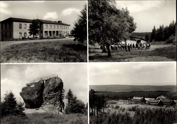 Postcard snail stone hammer bridge Muldenhammer in Vogtland, children&#39;s holiday camp