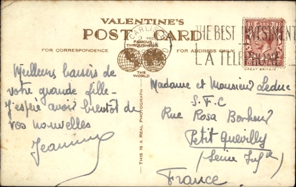 Postcard Carlisle Cumbria England, Citadel Station