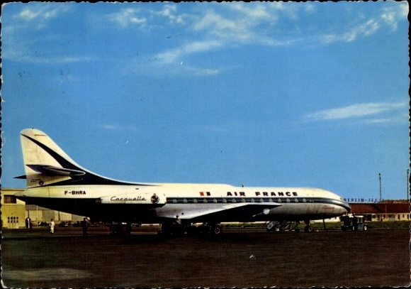 PC Berlin Reinickendorf Tegel, Tegel Airport, airplane, Air France, Caravelle F-SHRA