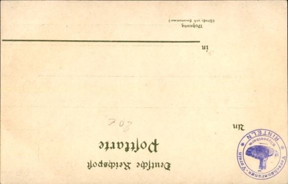 Chromo-Litho Rinteln on the Weser, Rinteler cliff tower