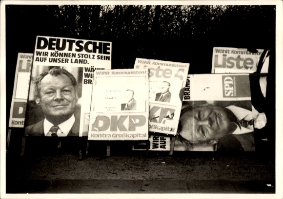 Foto Wahlkampf, Wahlplakate, SPD, DKP