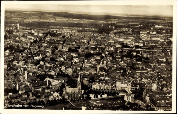 PC Pforzheim in the Black Forest, aerial photo
