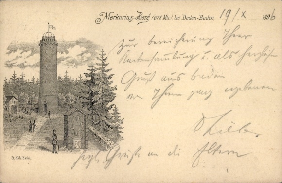 Artykuły pocztowe lito Kąpać Kąpać am Schwarzwald, Merkurius-Berg, Merkur, PP 9 F 328/03