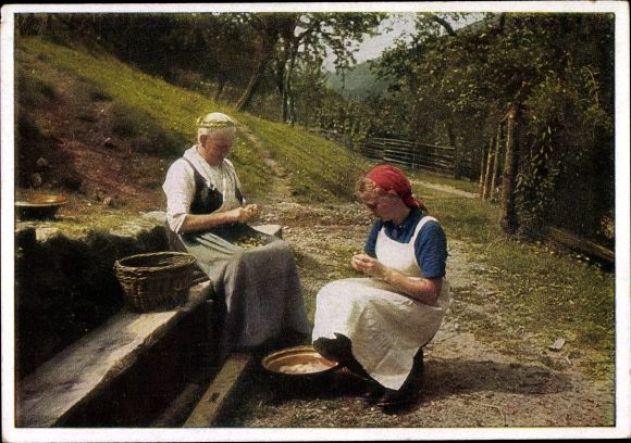 Postcard Hans Retzlaff, Reich Labor Service for female youth, work maid, RAD