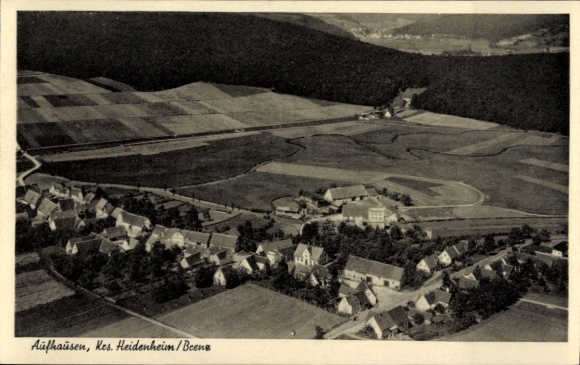 Postcard Aufhausen Heidenheim an der Brenz Württemberg, aerial photograph