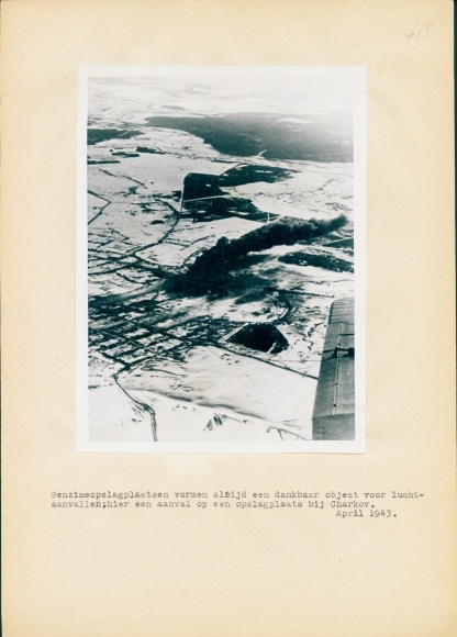 Photo German air raid on petrol depot, Kharkov Kharkiv Ukraine, April 1943